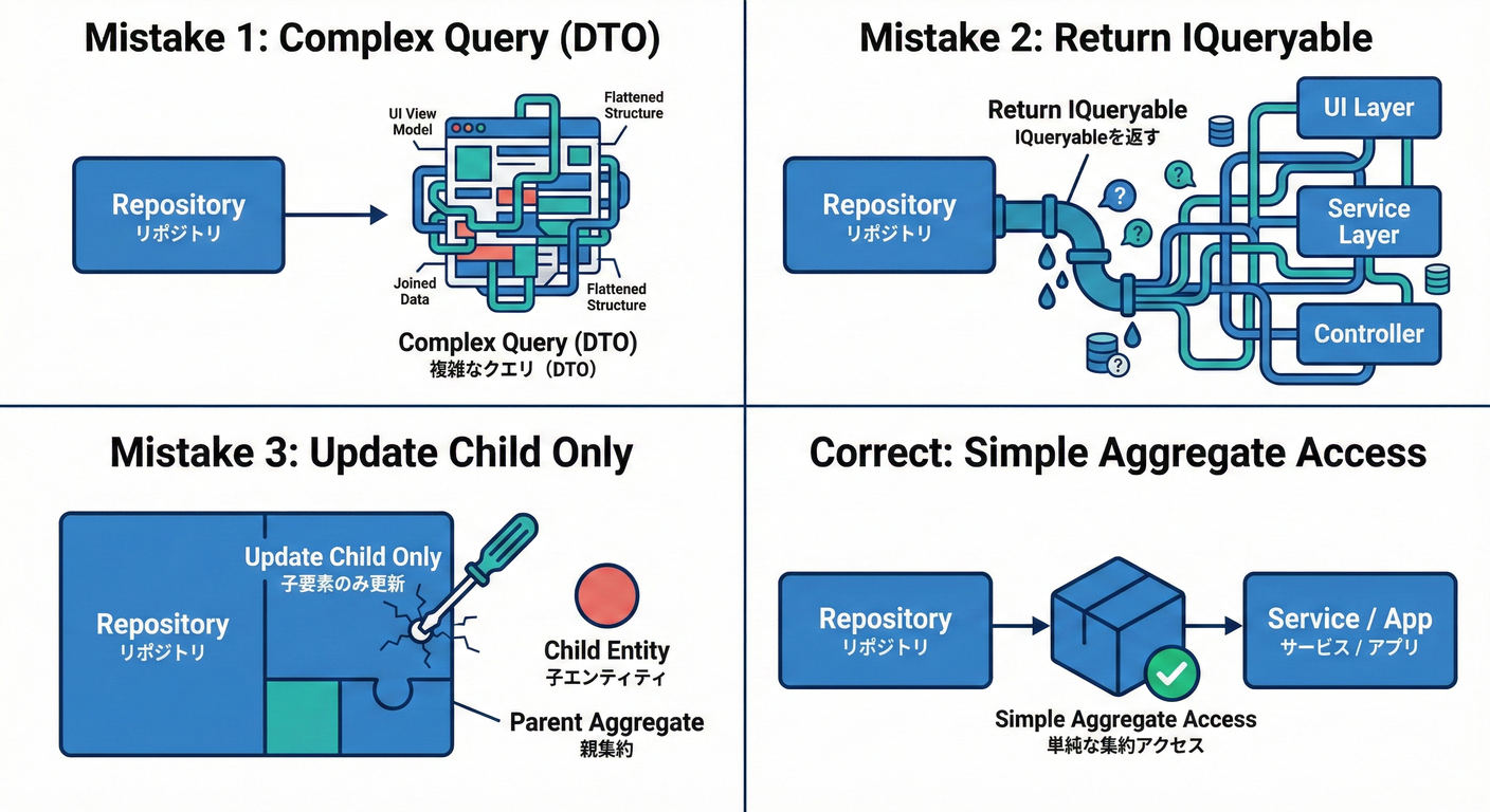 Repository Design Mistakes