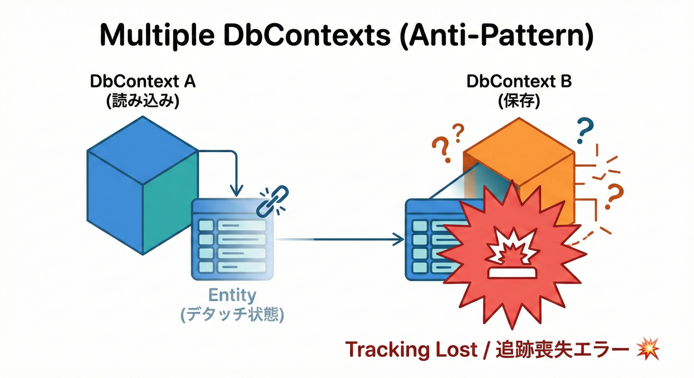 Multiple DbContexts (Anti-Pattern)