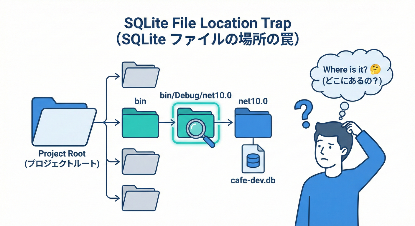 SQLite File Location Trap