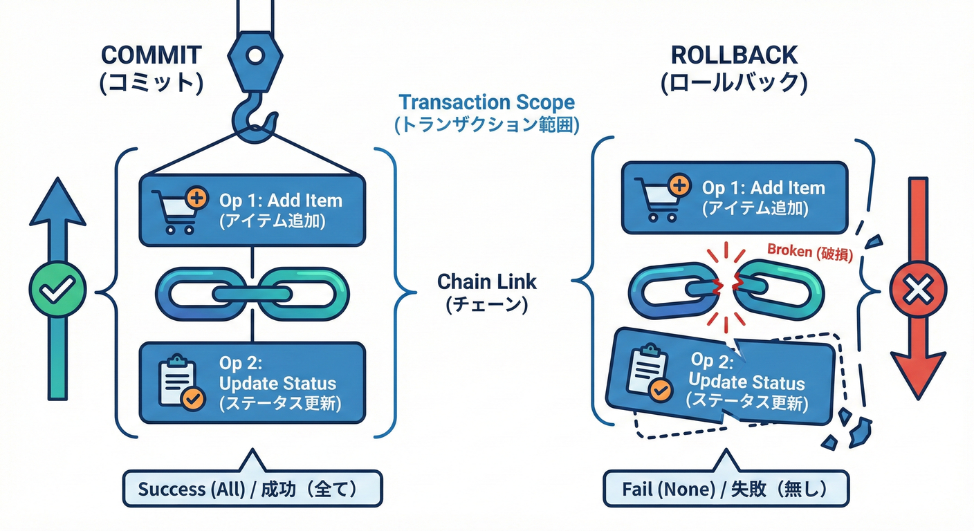 Transaction Boundary (All or Nothing)