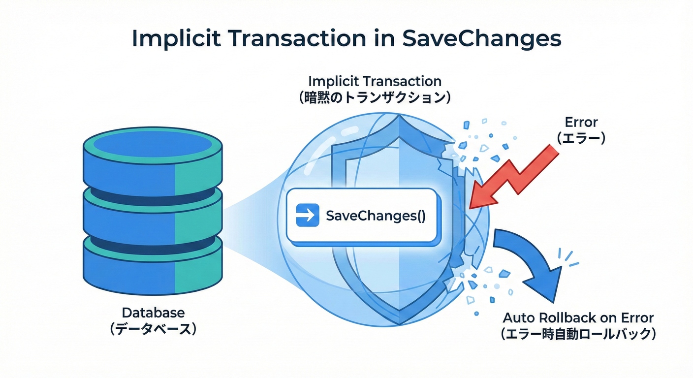 Implicit Transaction in SaveChanges