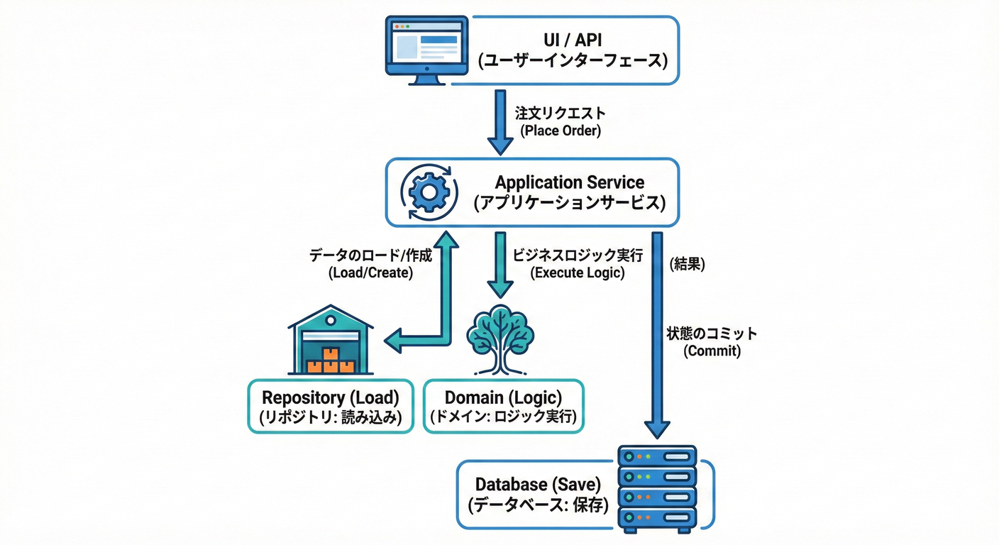 PlaceOrder UseCase Orchestration