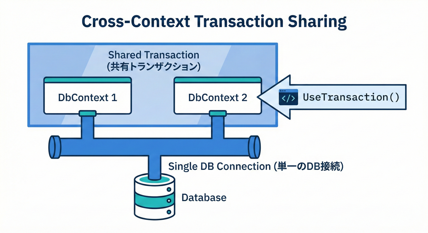 Cross-Context Transaction Sharing