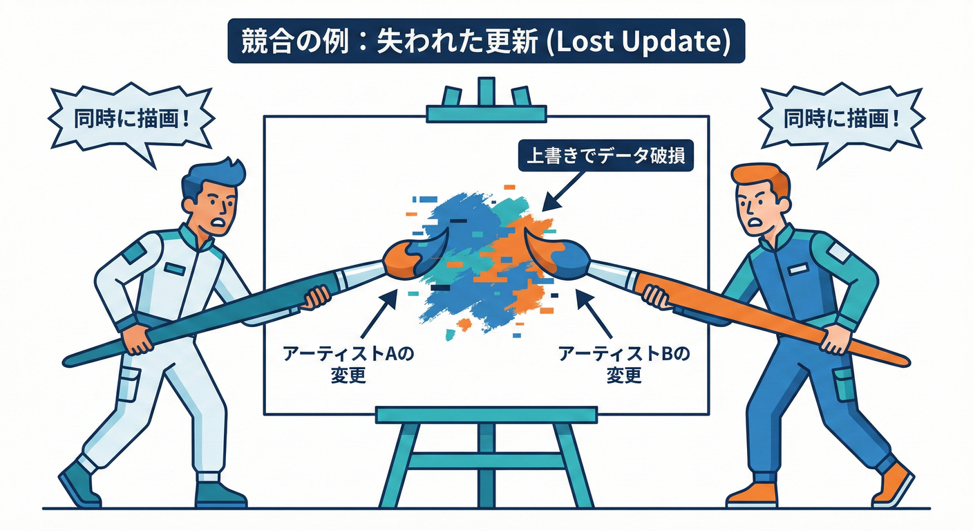 お絵かきの衝突