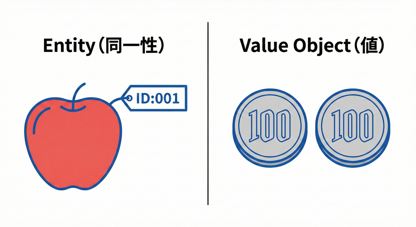 「同一性」のEntityと「値」のVO