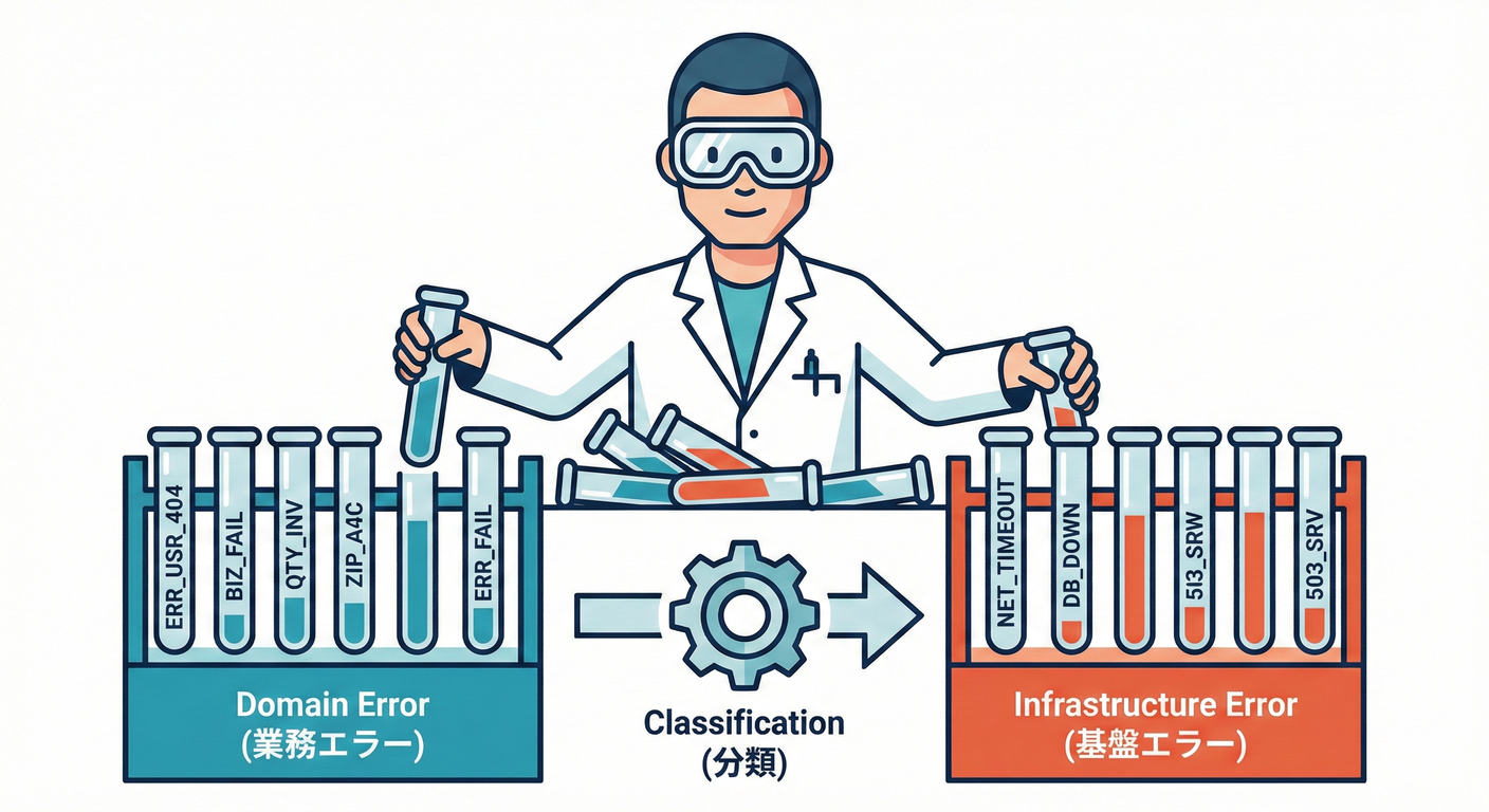 エラーの分類とそれぞれの対応方針