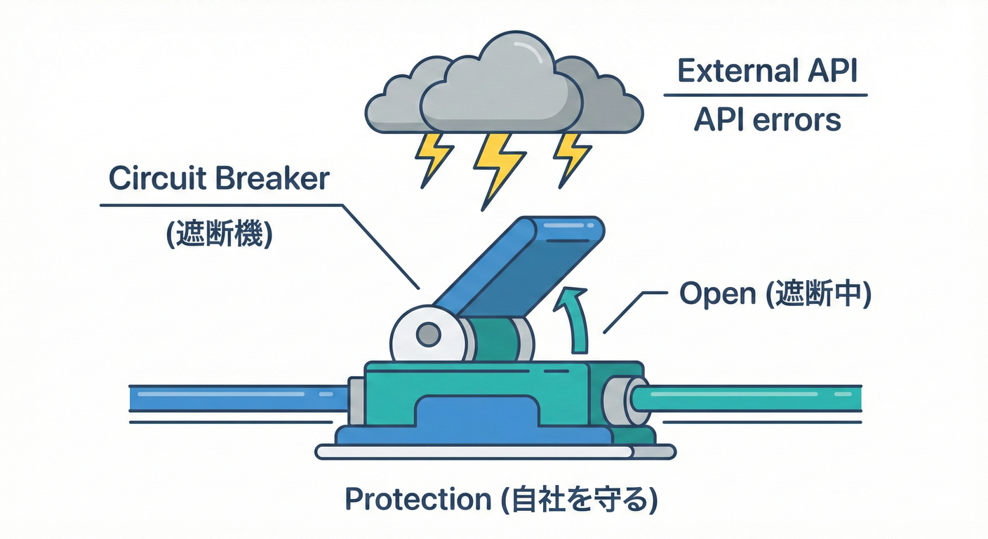 サーキットブレーカーによる外部API障害の遮断