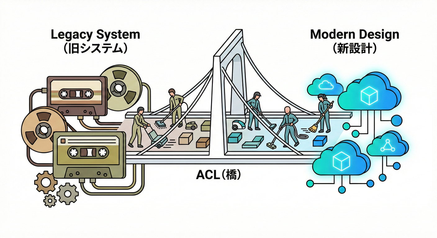 レガシーシステムと現代的な設計の橋渡し
