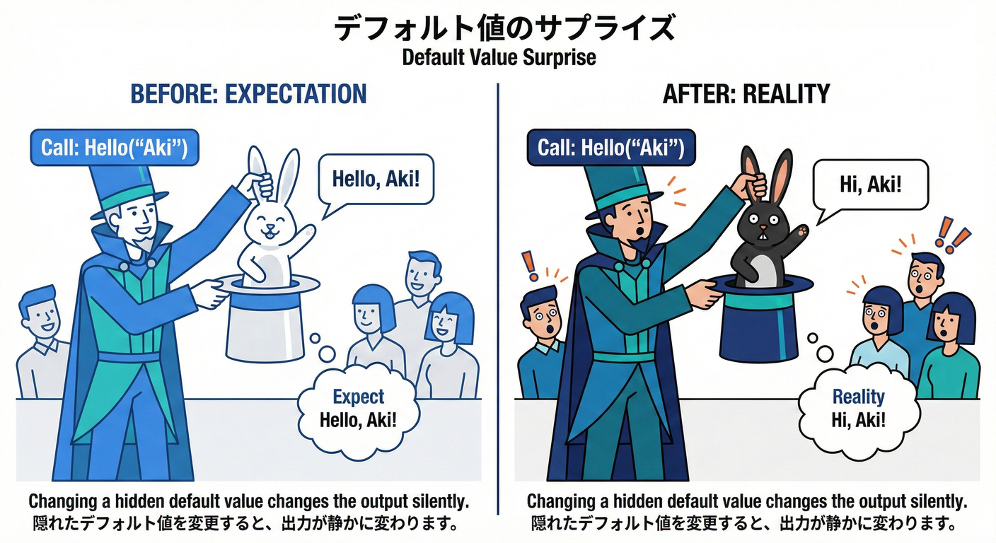 Default Value Surprise