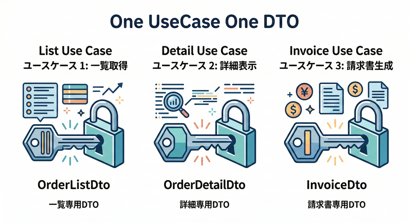 One UseCase One DTO