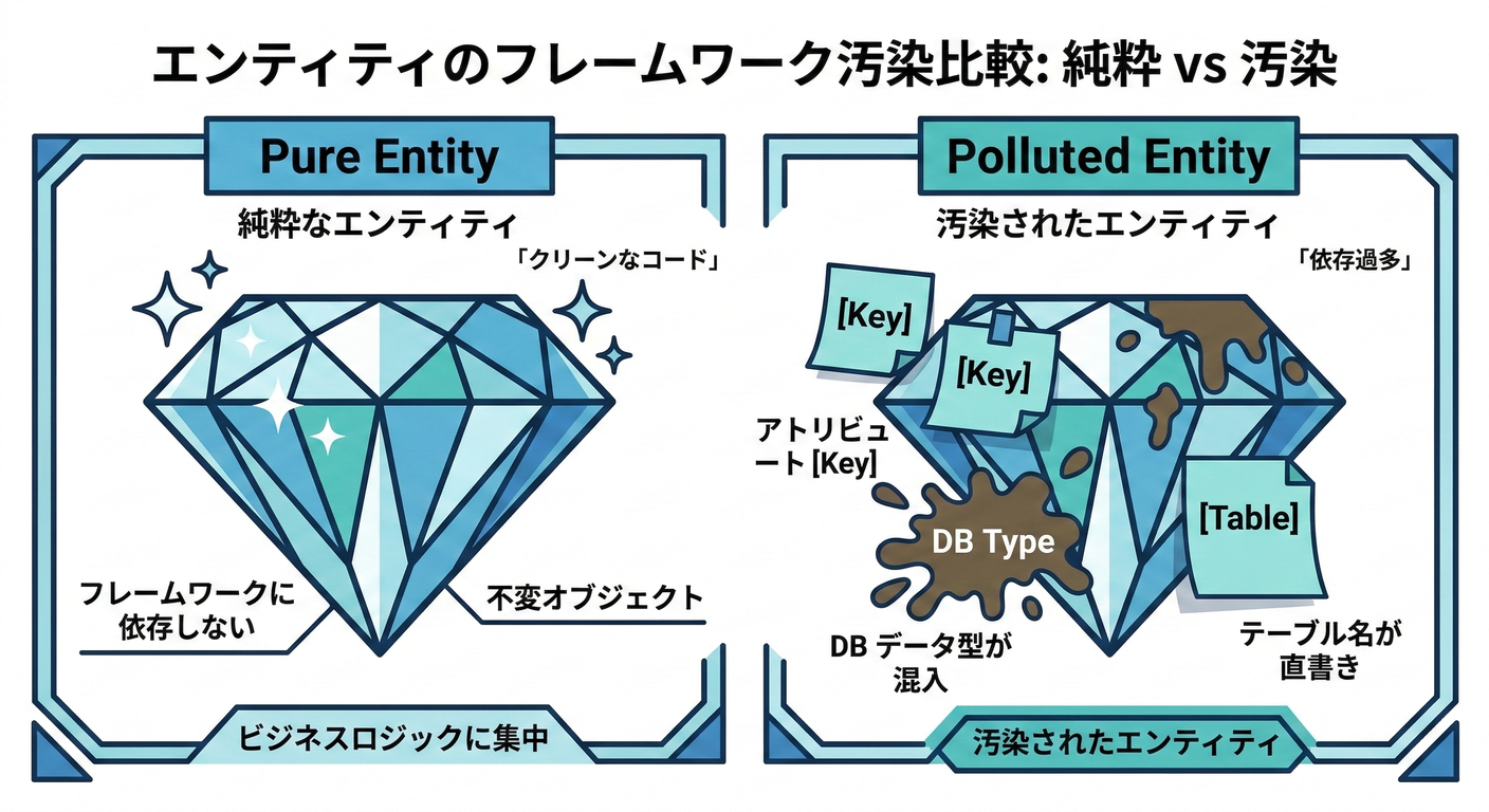 Pure vs Polluted Entity