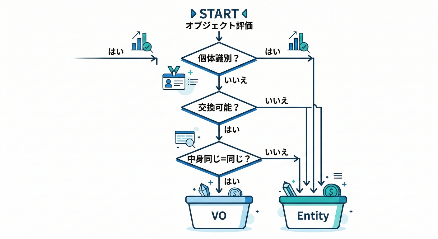Entity vs VO Decision Flowchart