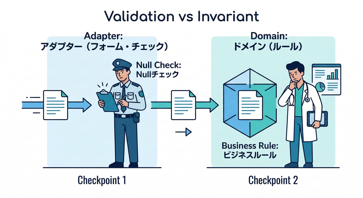 Validation vs Invariant