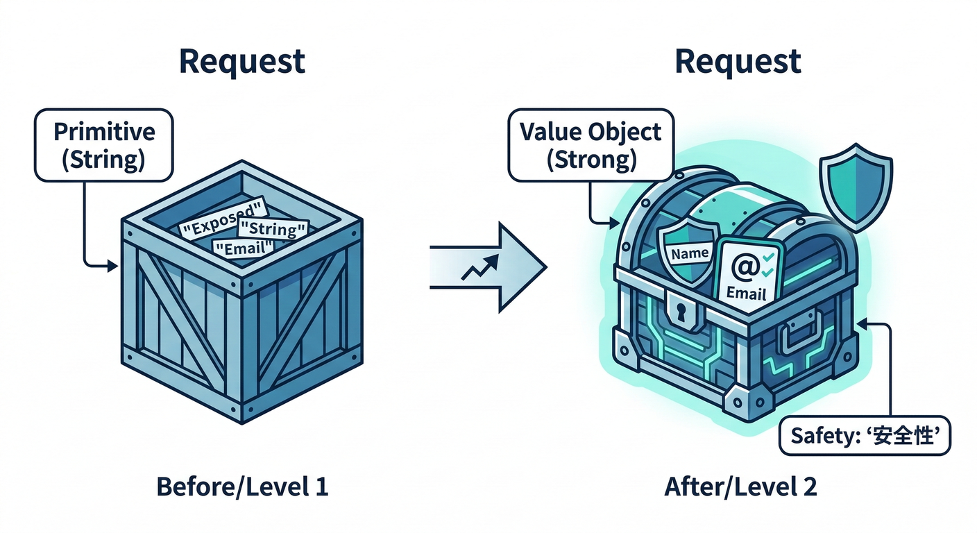 Value Objects in Request Model