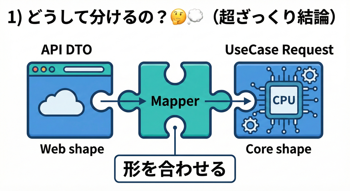 API DTO vs Request Model