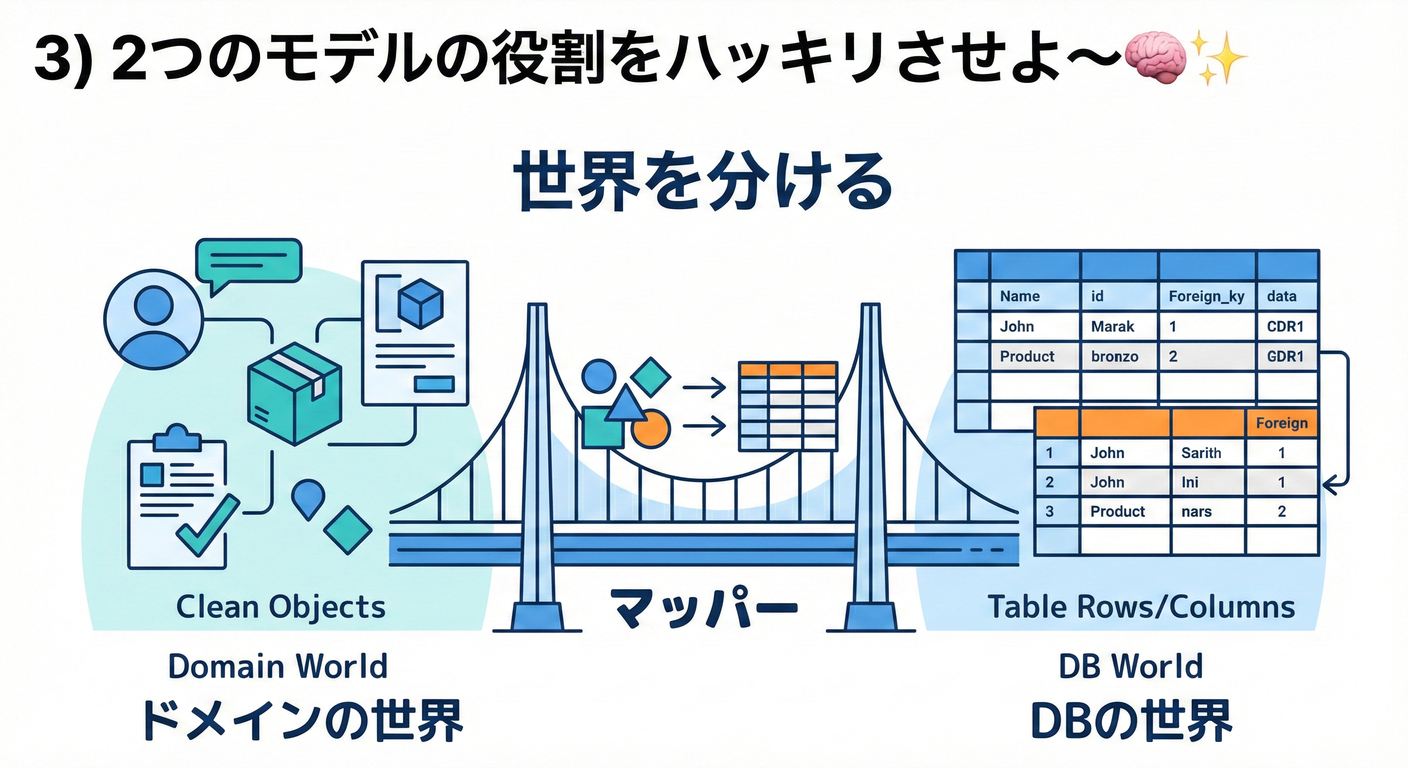 Domain Model vs DB Model