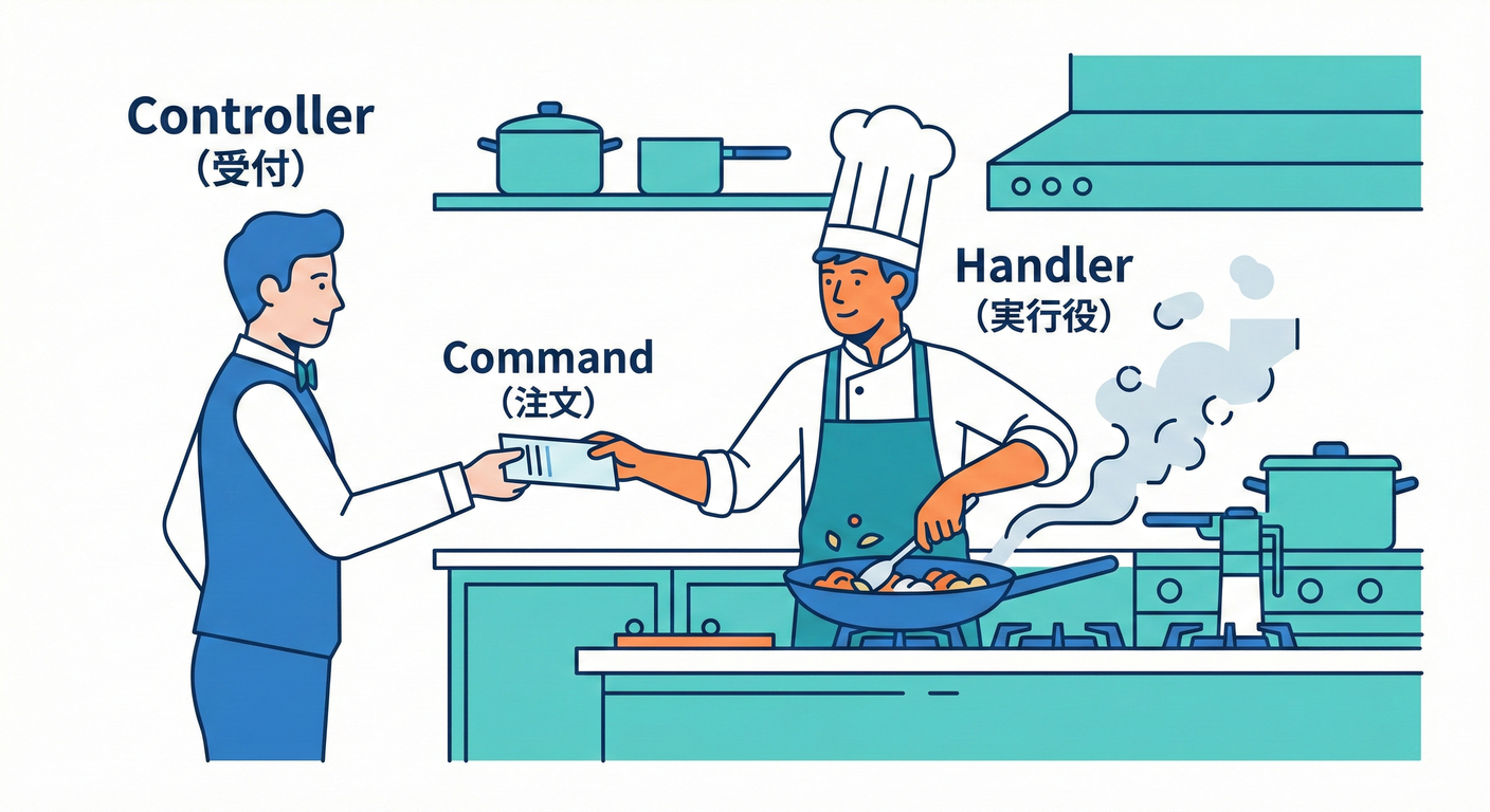 A chef representing the Handler.