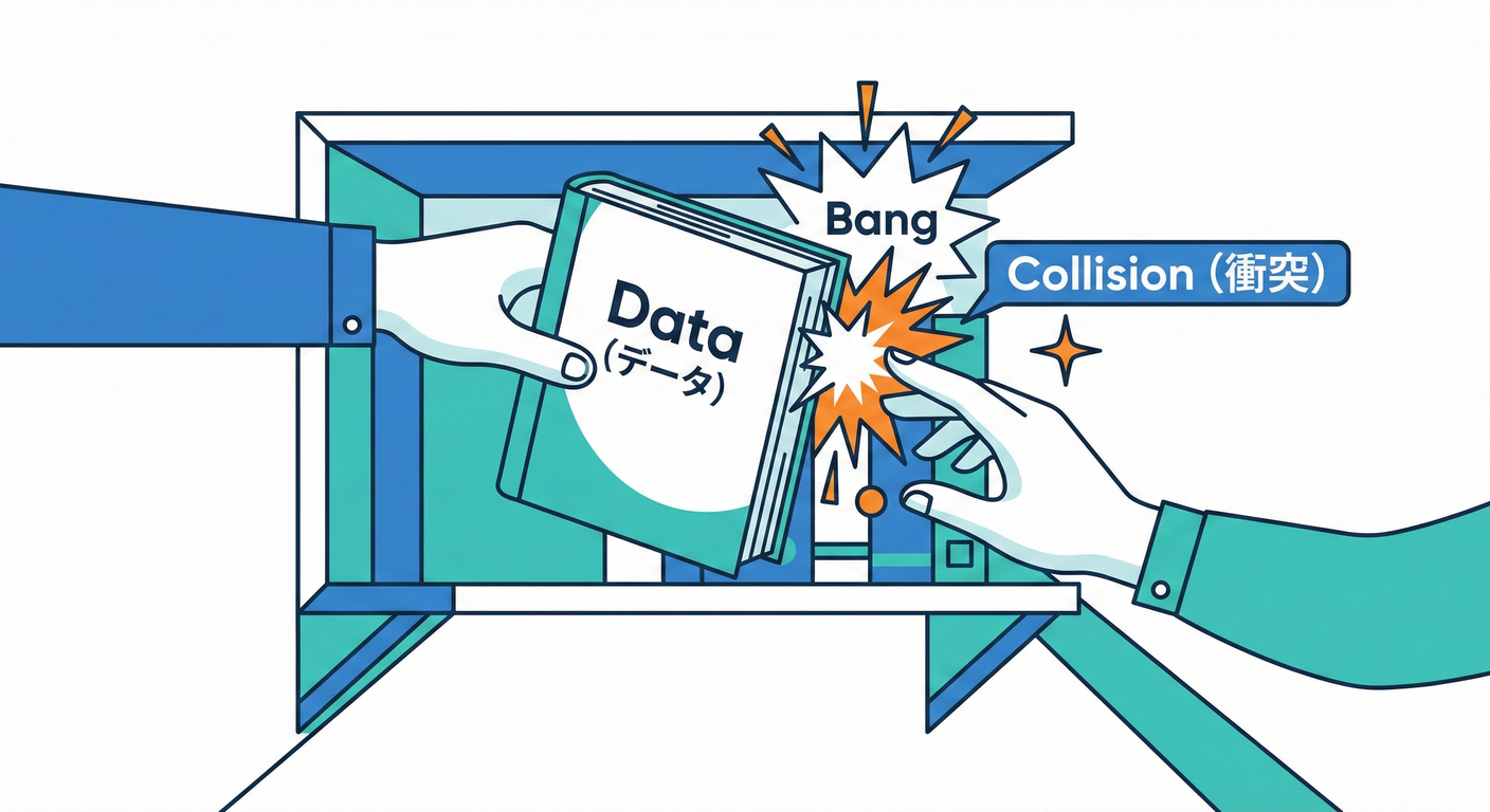 Two people trying to grab the same object.