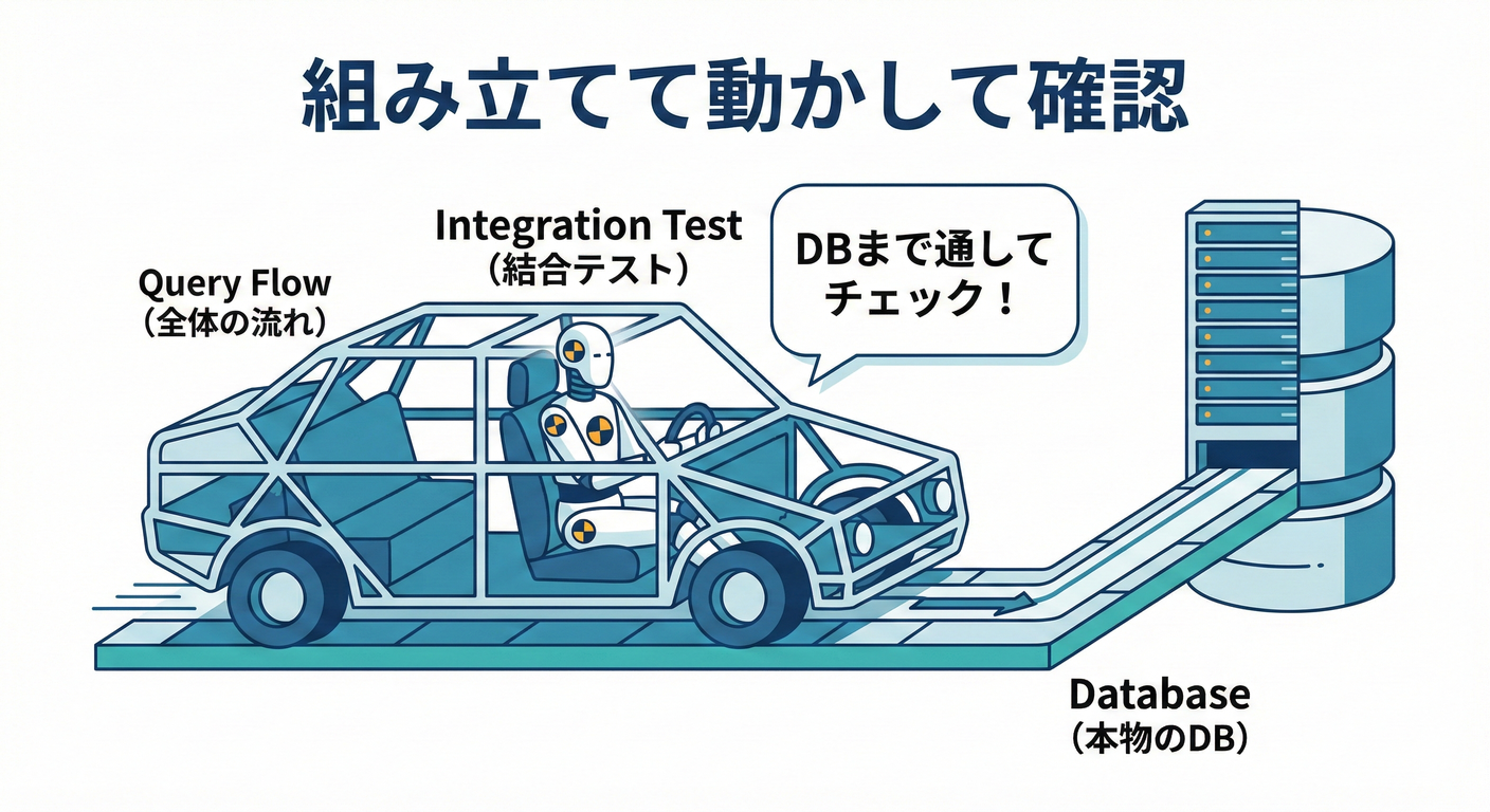 A crash test dummy in a car.