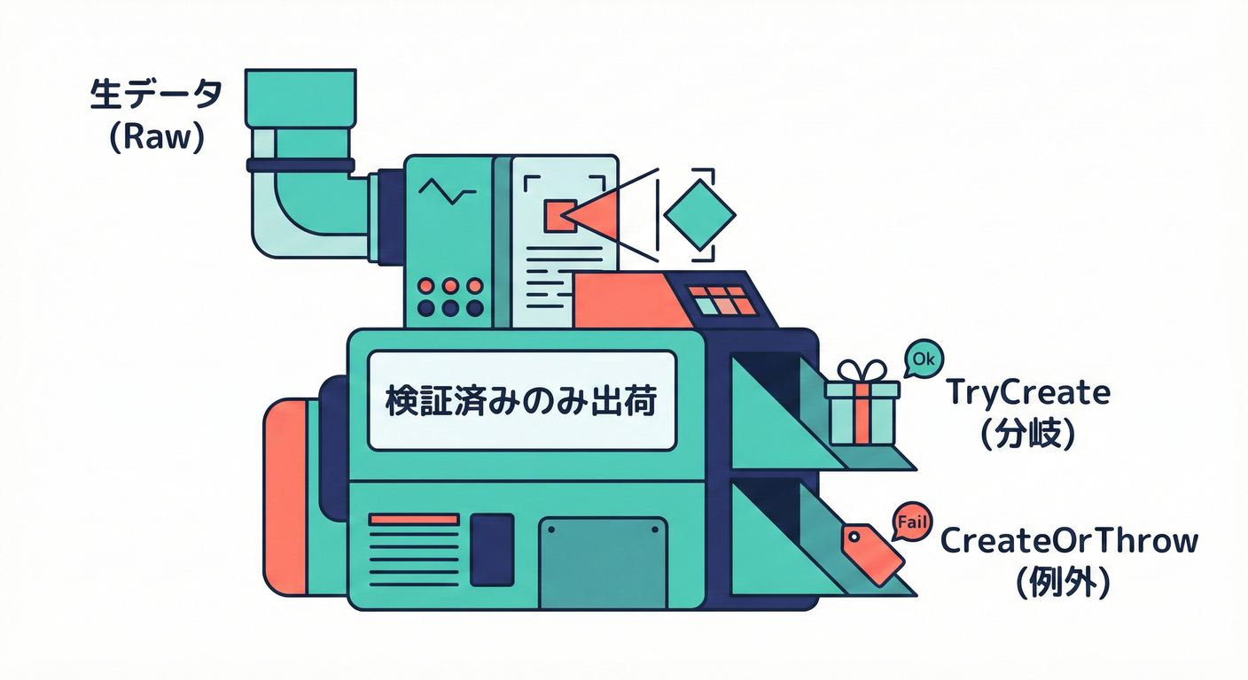 生成の入口:TryCreate(入口向け)とCreateOrThrow(内部向け)の仕分け