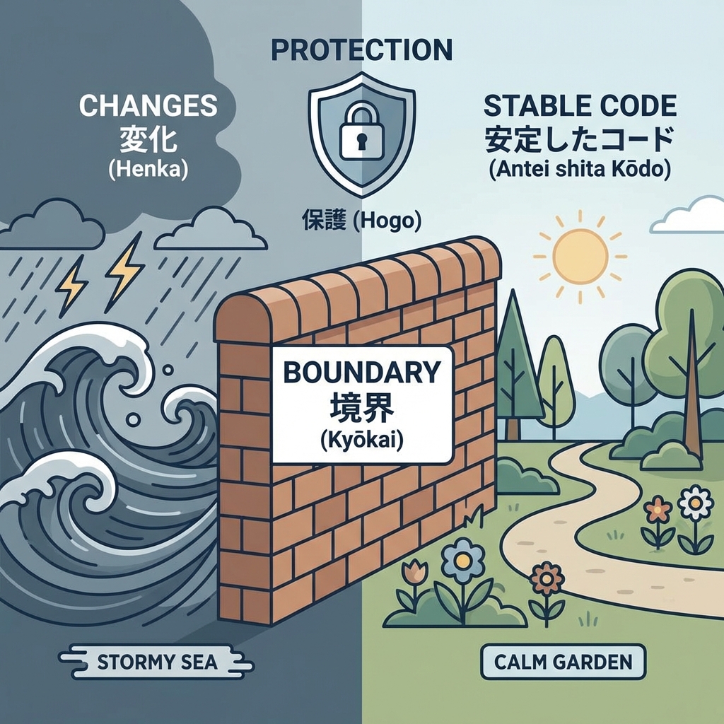 仕様変更に強い境界線