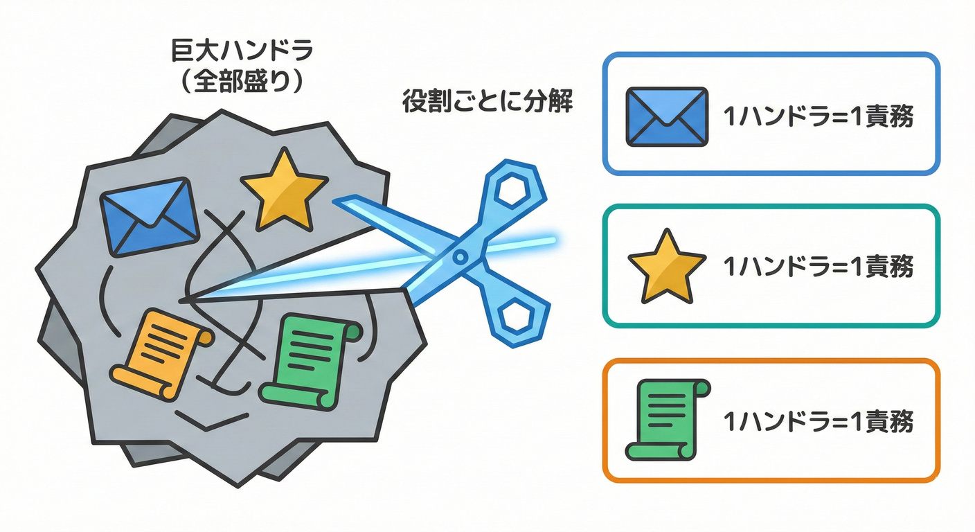 ハンドラーの分解