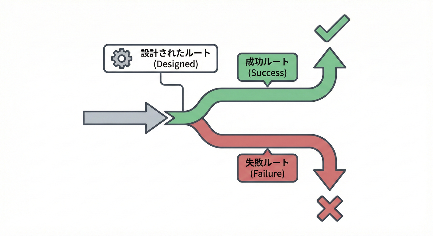 失敗ルートの設計