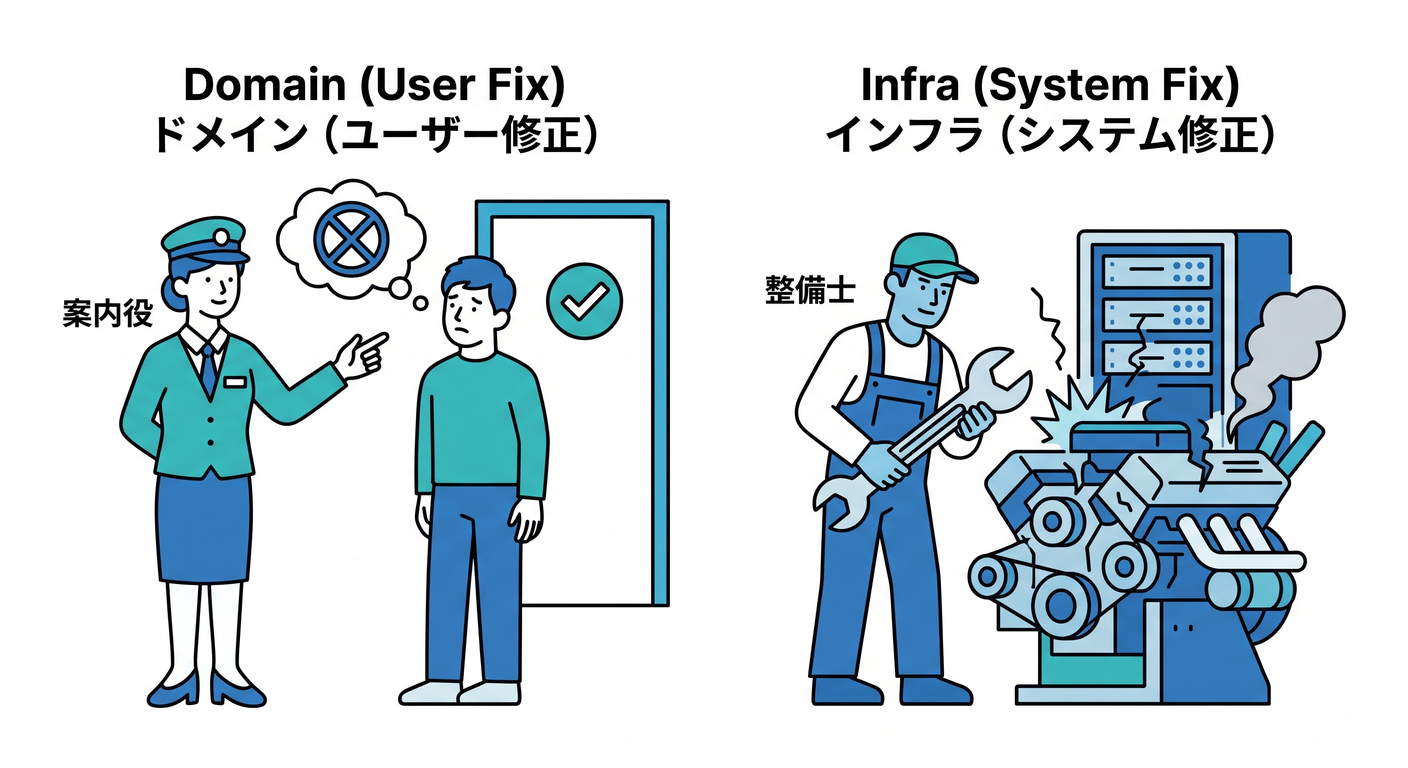 Domain vs Infra Error Metaphor