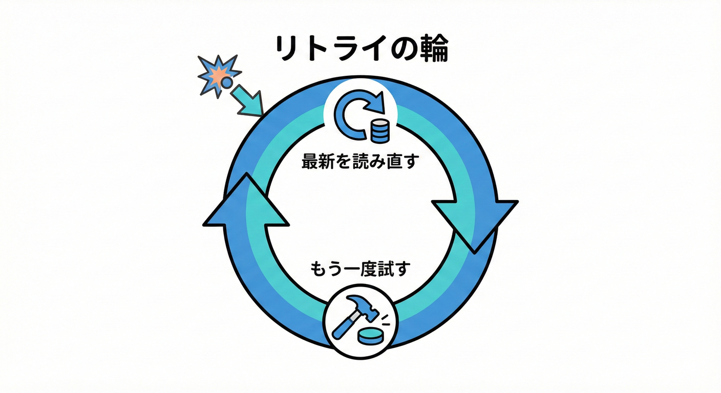 リトライ処理のフロー