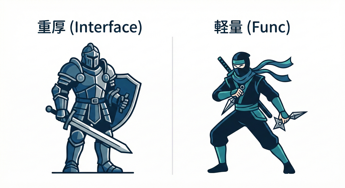 Strategy Interface vs Func