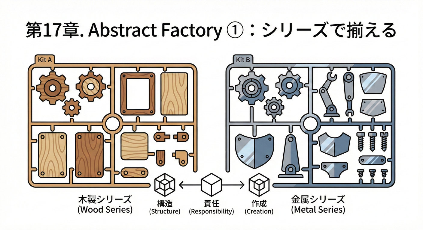 第17章. Abstract Factory ①:シリーズで揃える