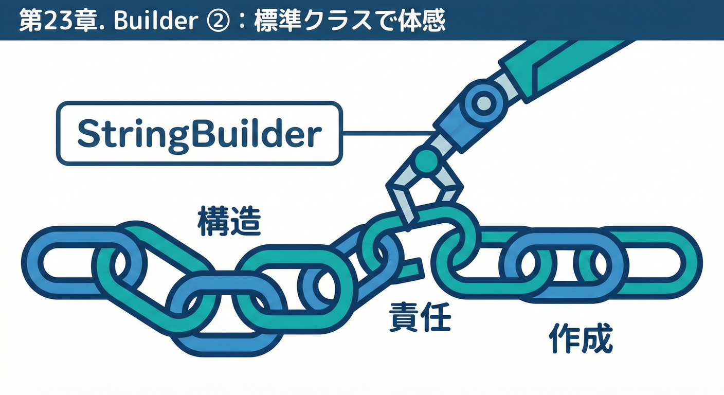 第23章. Builder ②:標準クラスで体感