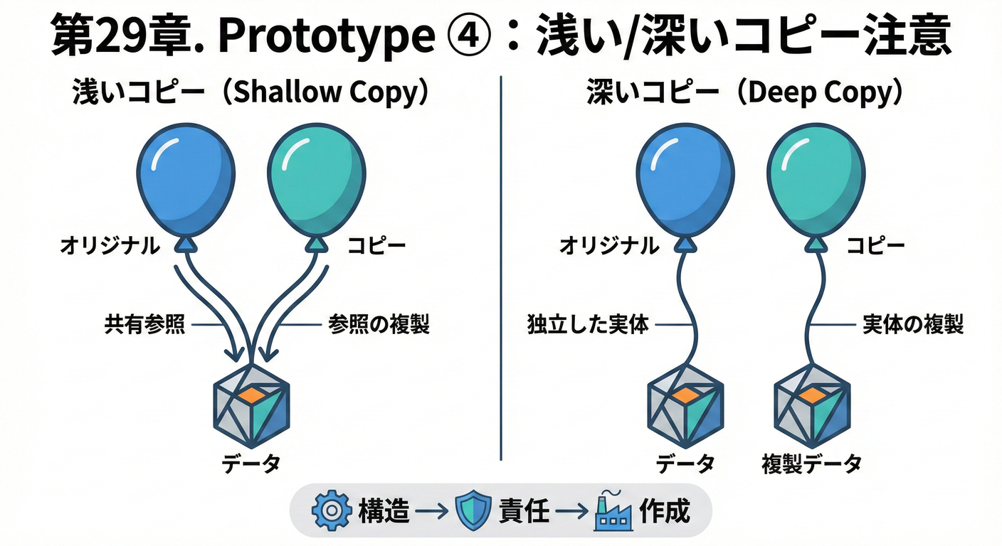 第29章. Prototype ④:浅い/深いコピー注意