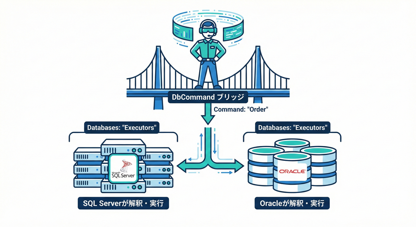 DbCommand Bridge