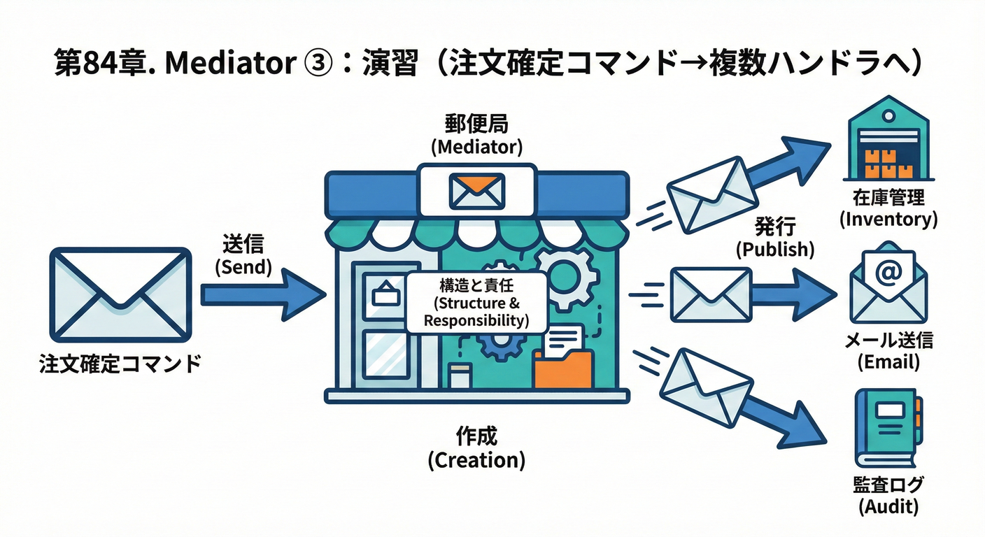 Mediatorパターン（MediatR）を用いた注文確定の演習