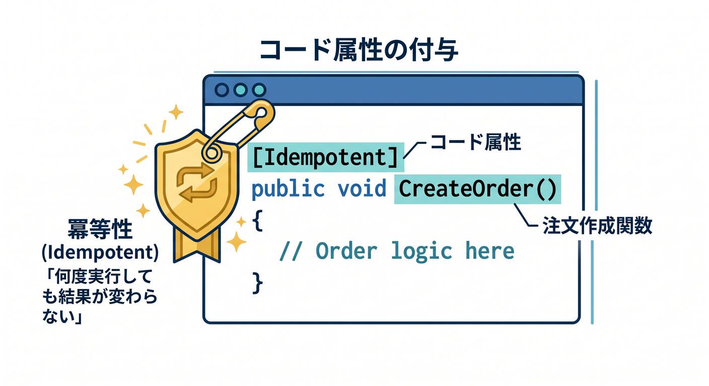 属性バッジ