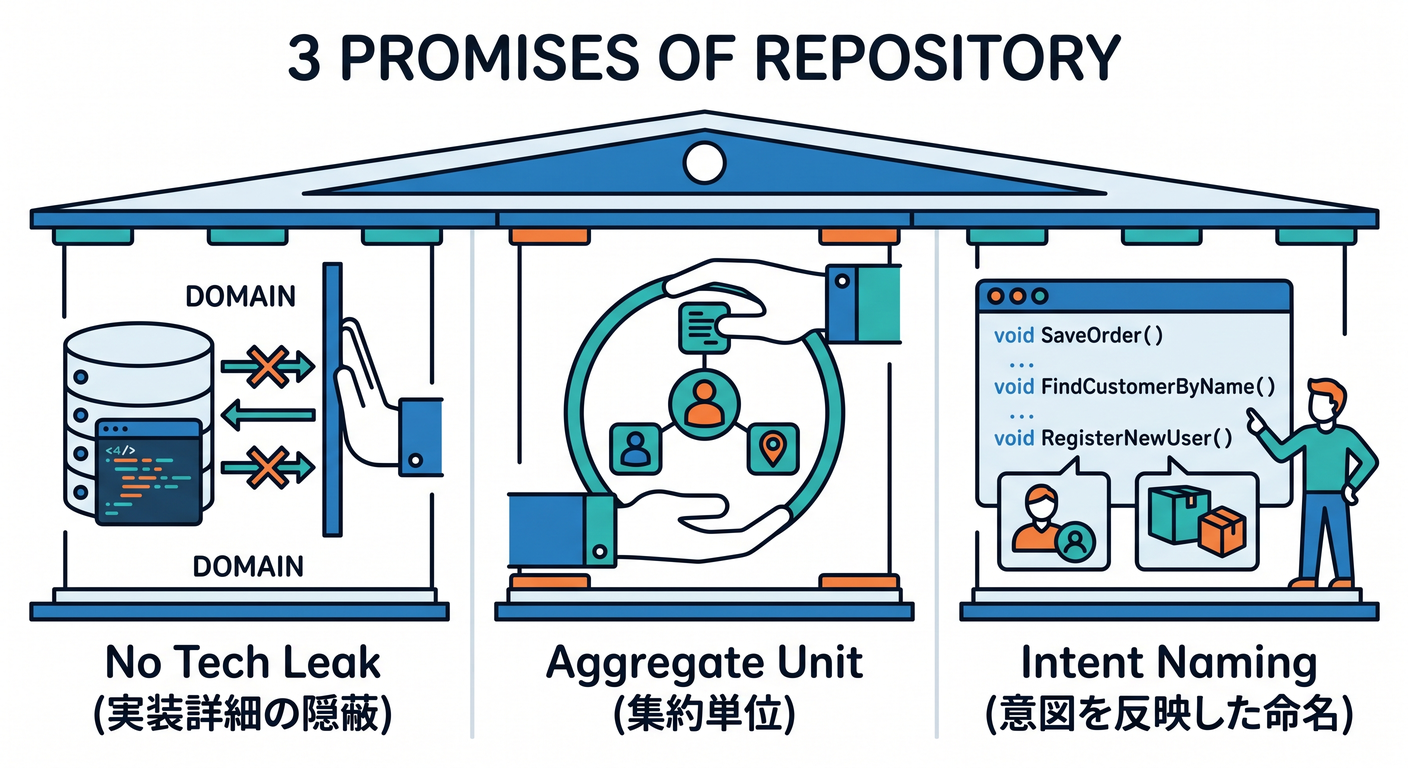 3 Promises of Repository