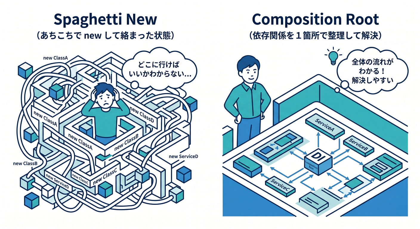 Composition Root Benefit