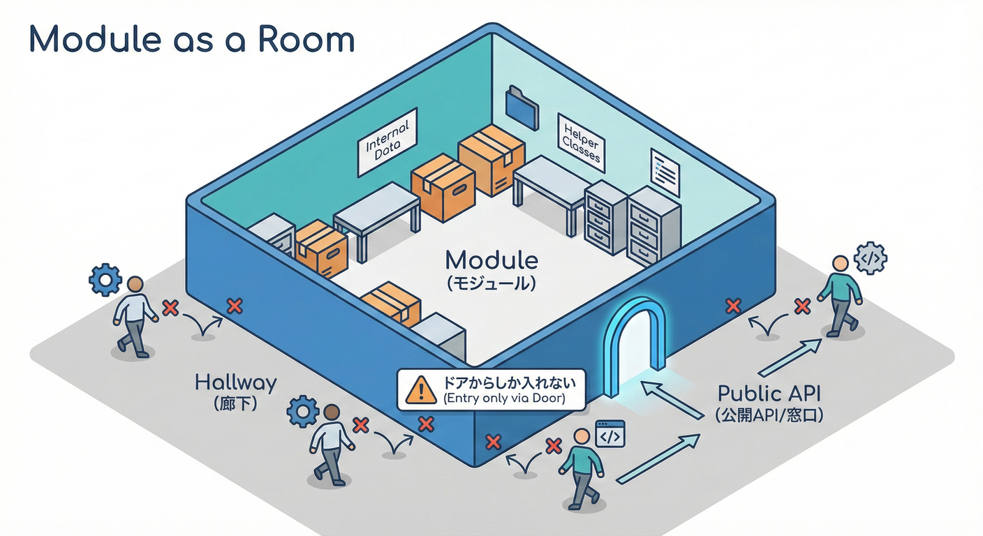 モジュールは部屋