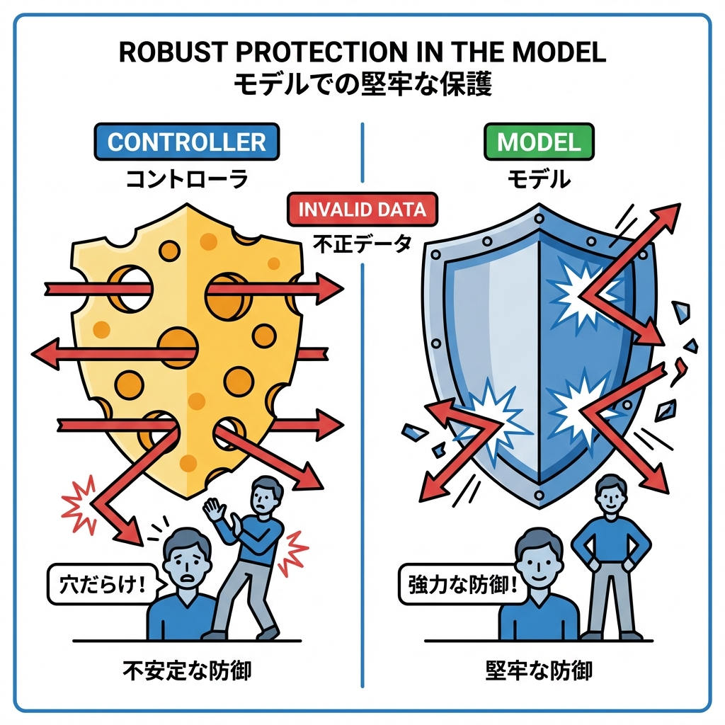 Controller vs Model Guard
