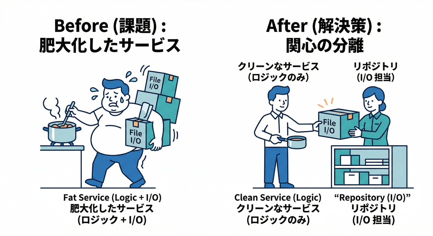 Fat Service vs Repository