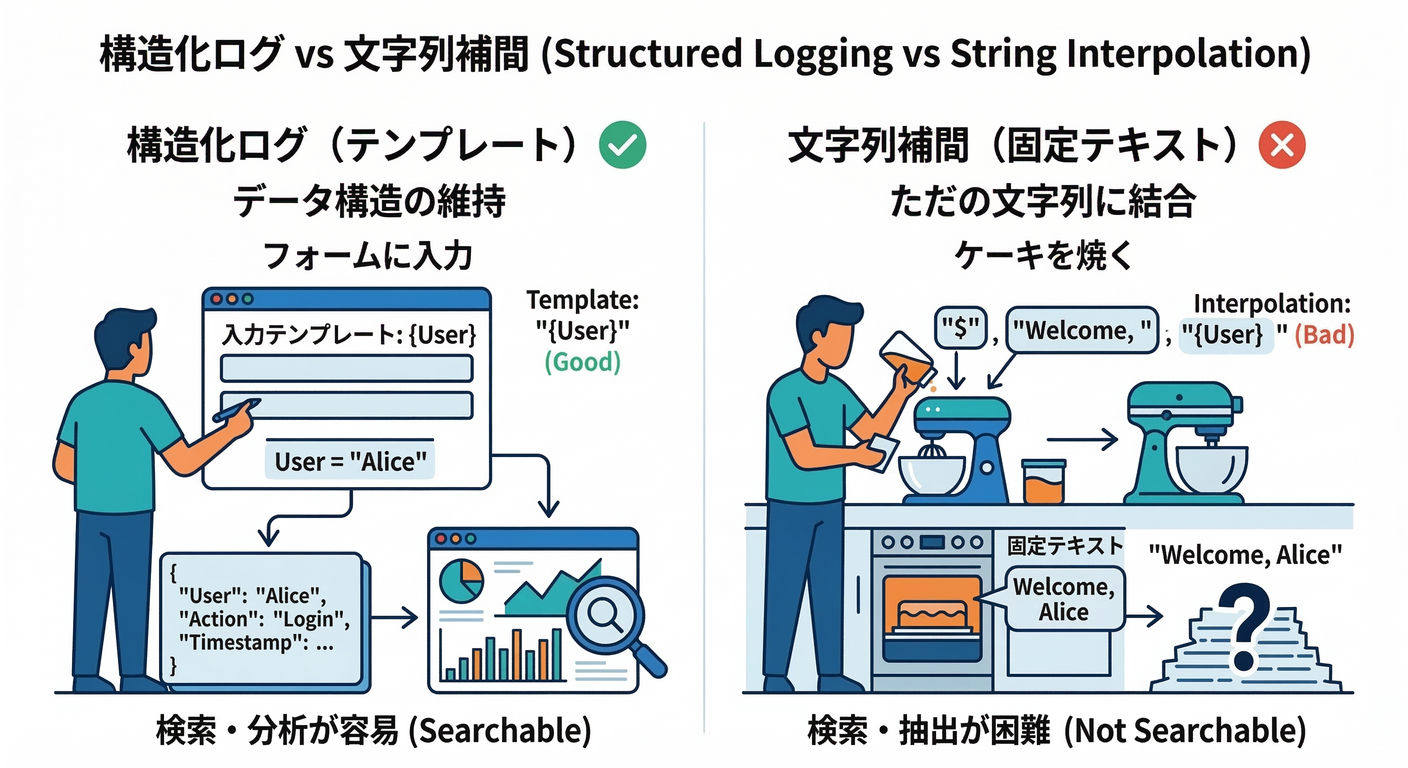 Structured Logging vs String Interpolation