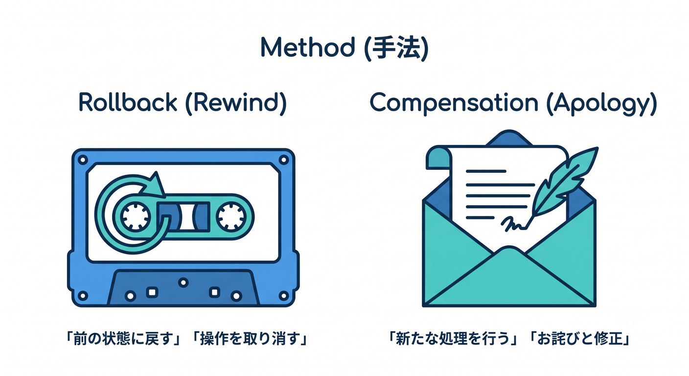 Rollback vs Compensation