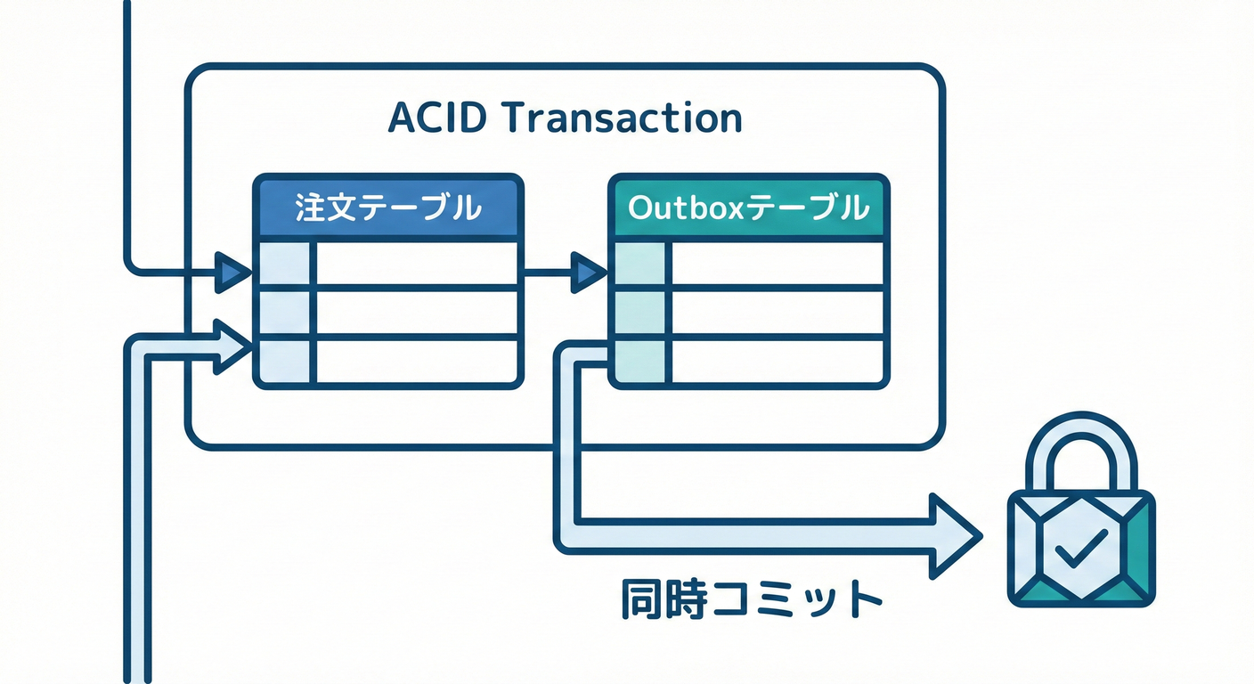 Transaction wrapping DB and Outbox.