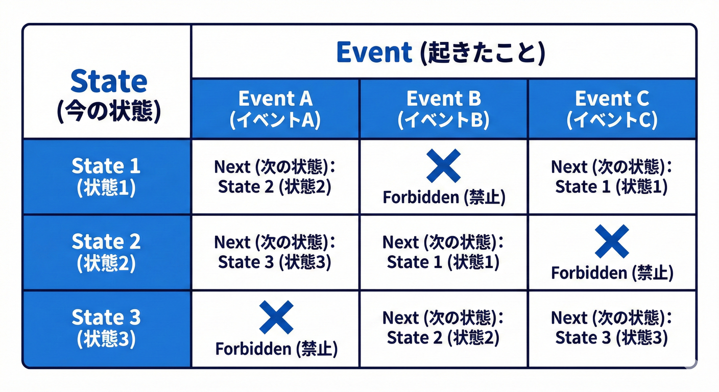 007 Transition Table