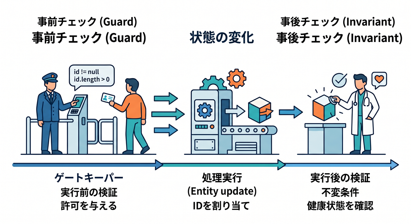 Guard vs Invariant