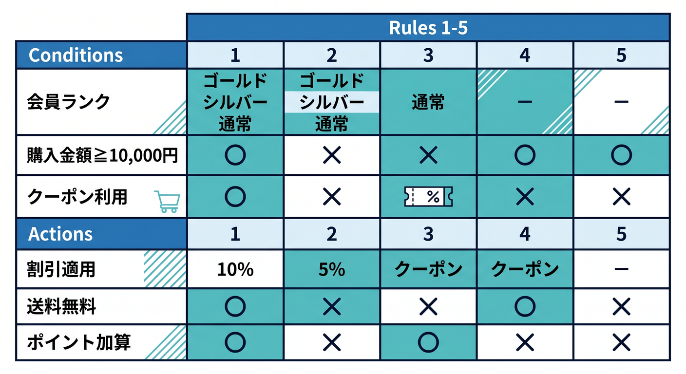 Concrete Decision Table