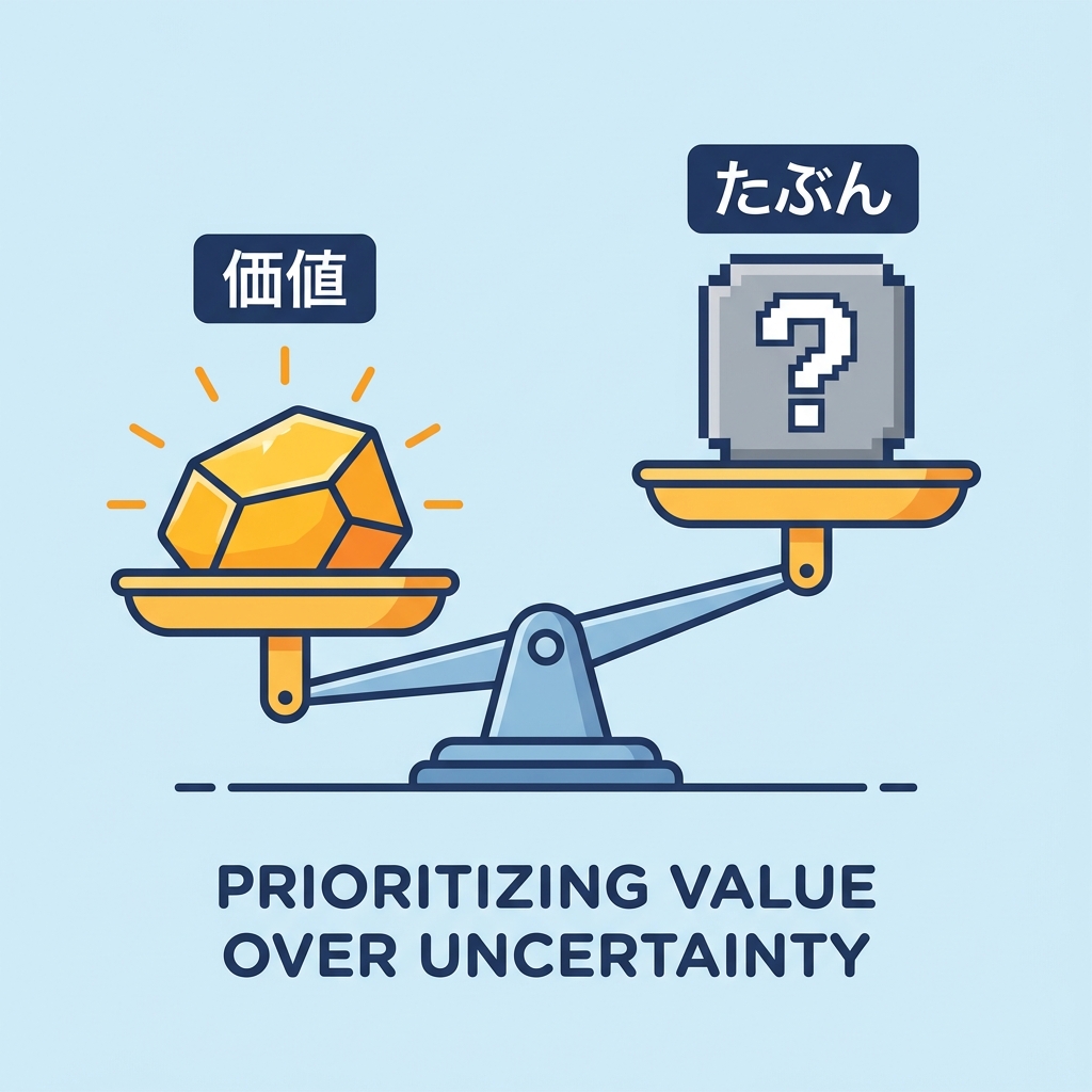 Prioritizing Value over Uncertainty