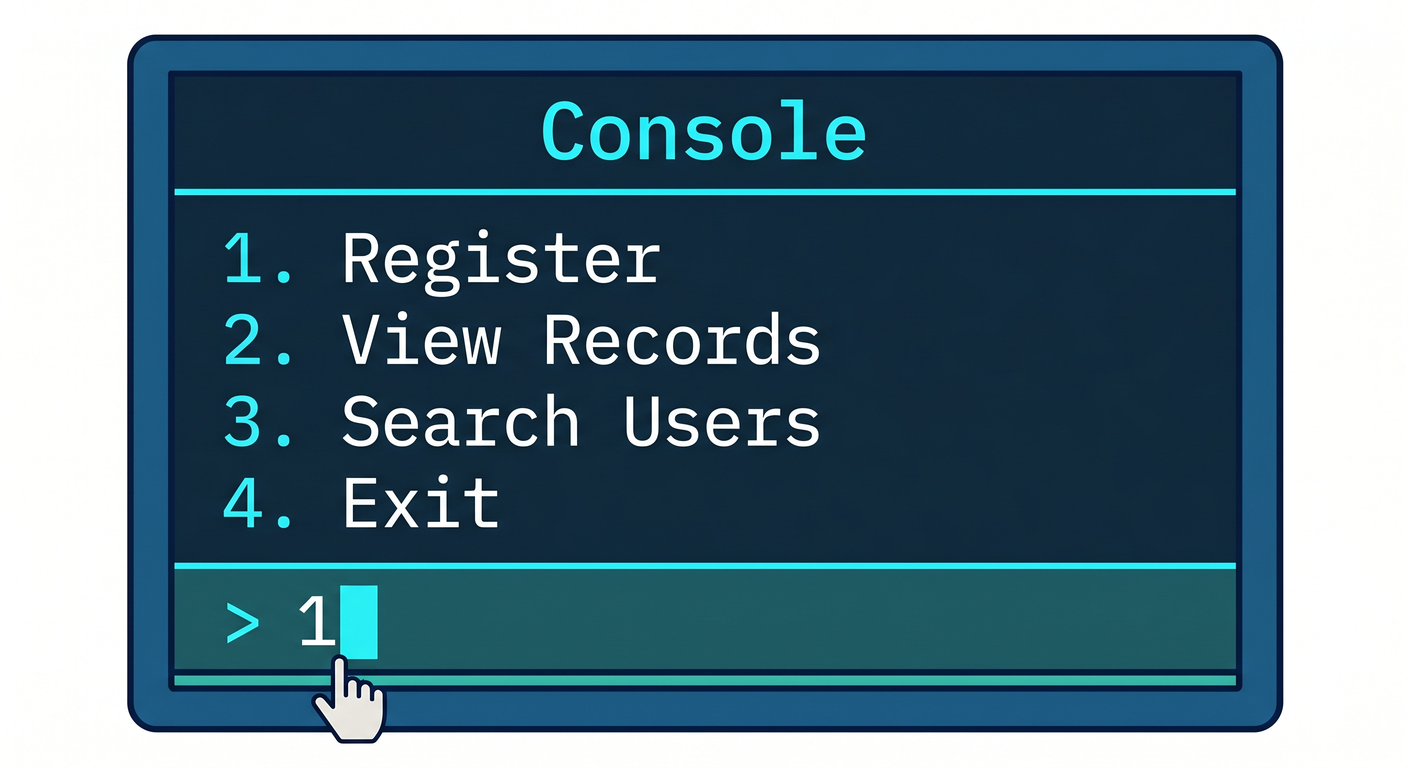 Console UI Interaction