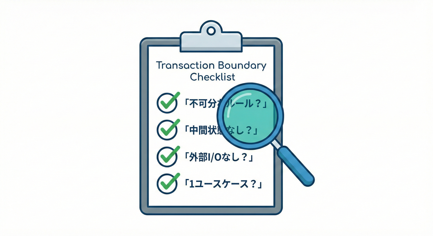 Transaction Boundary Checklist